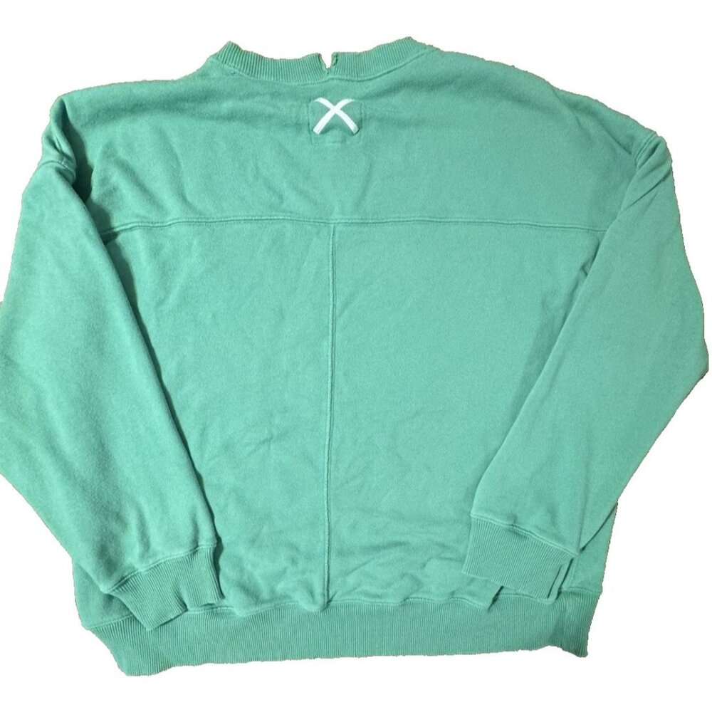 Aerie American Eagle Ice Cold Ski Resort Oversized Green Sweatshirt Size Medium - Picture 2 of 10